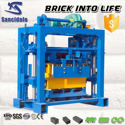 QTJ4-40 manual hollow block making machine philippines price sancidalo block machine in India